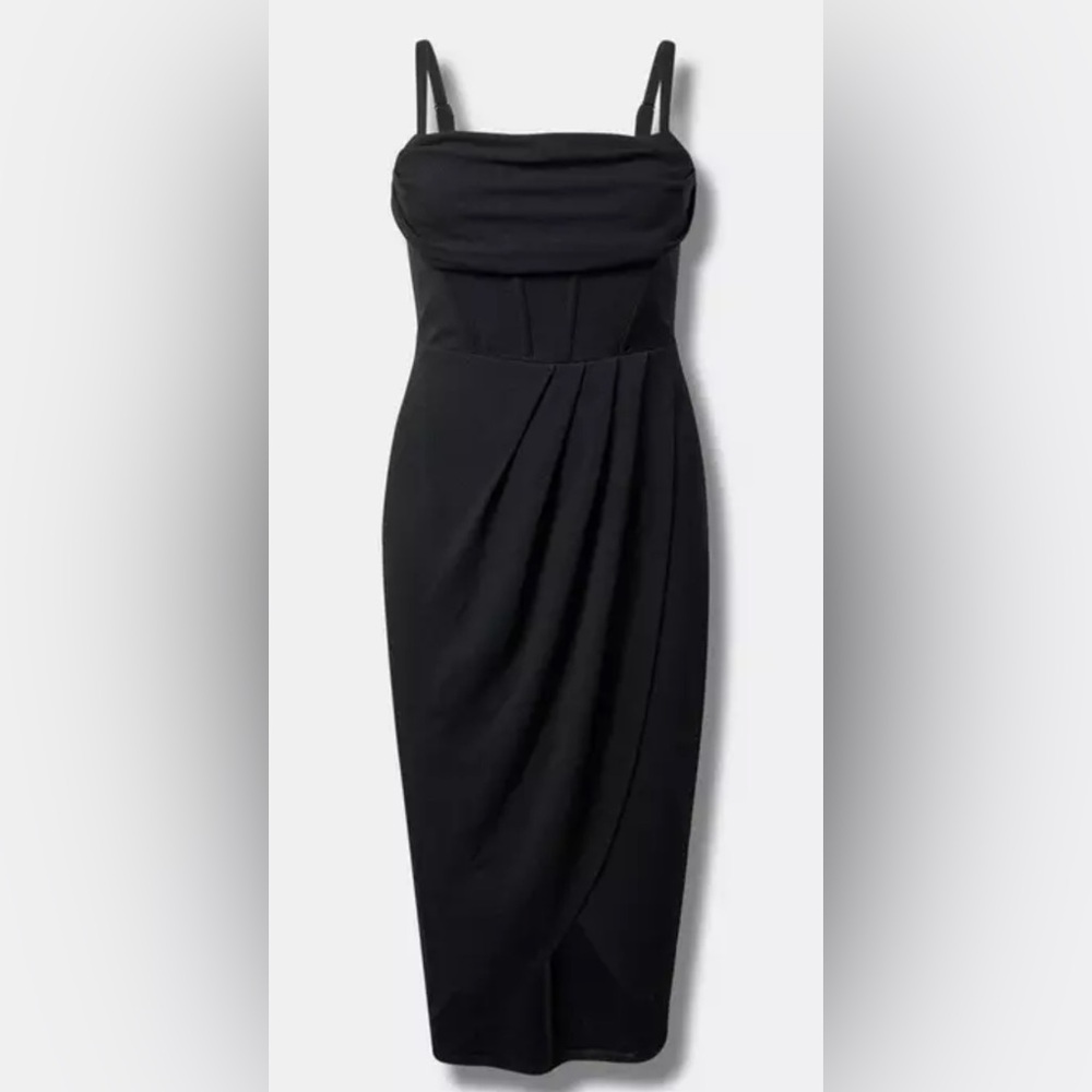 Torrid Tulip Hem Bustier Midi Dress
